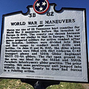 WWII Maneuvers Historical Marker